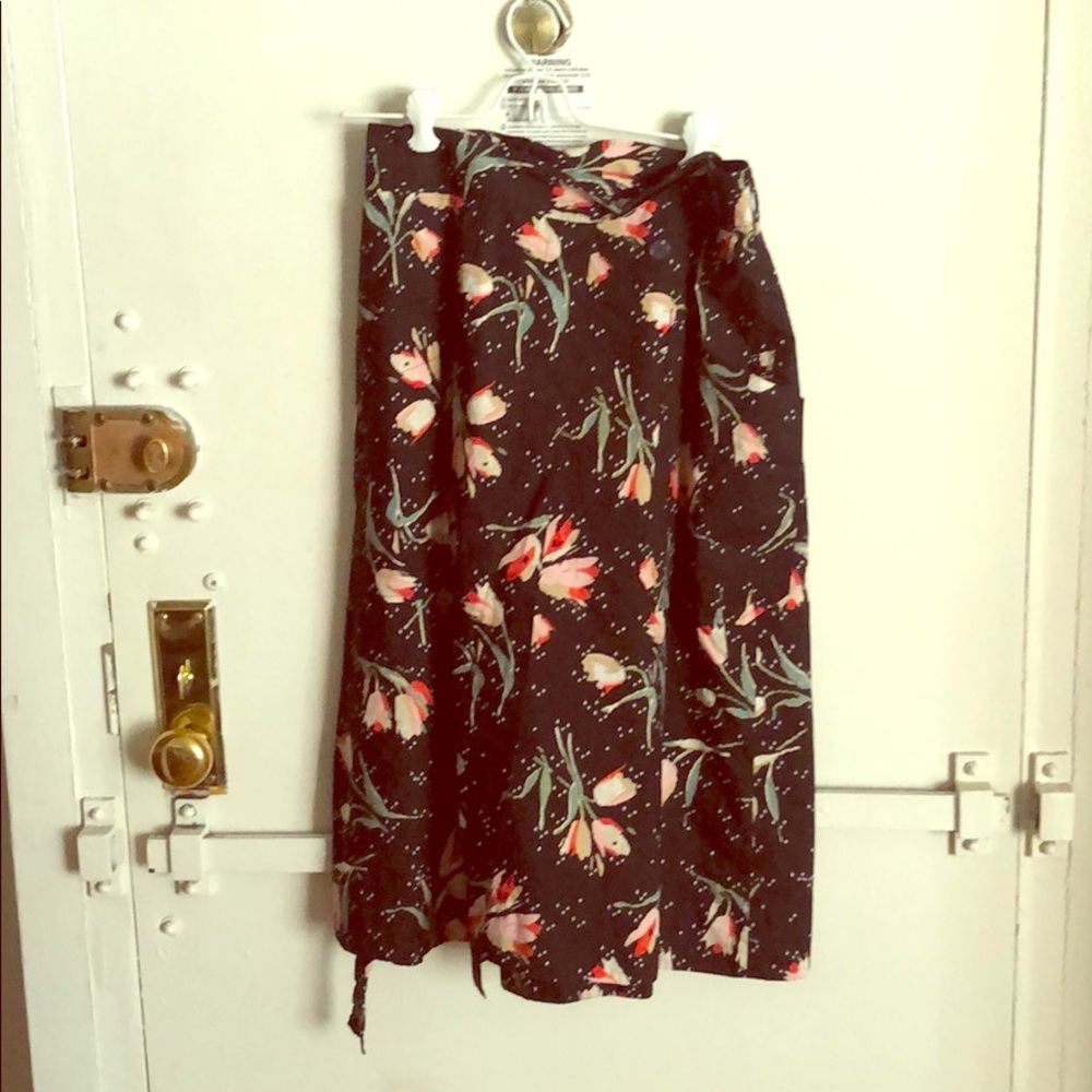 Rebecca Taylor Ikat Wrap Tulip Skirt